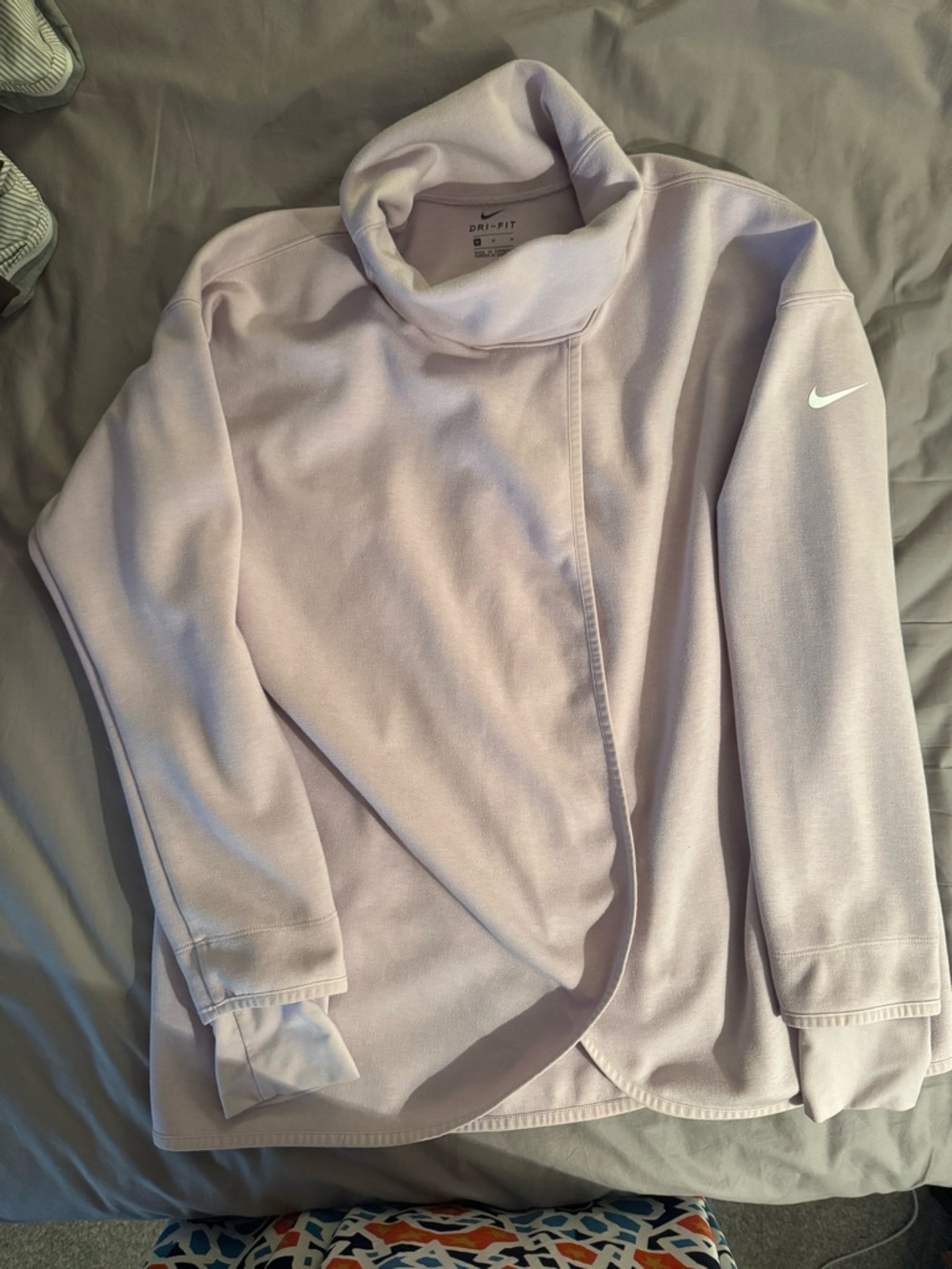 Nike Lavender Dri-FIT Sweatshirt with Black Swoosh